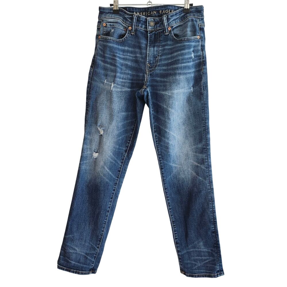 American Eagle Women's Airflex+ Temp Tech Jeans Straight Leg, Size 31x32